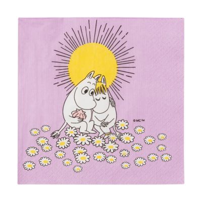 Moomin Arabia Rakastuneet Muumi paperiservetti 33x33 cm 20 kappaletta