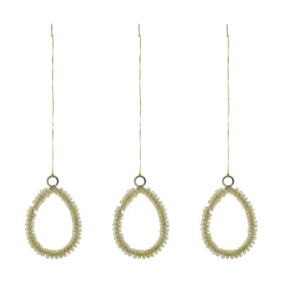 House Doctor Beads pääsiäiskoriste 3-pack Samppanja