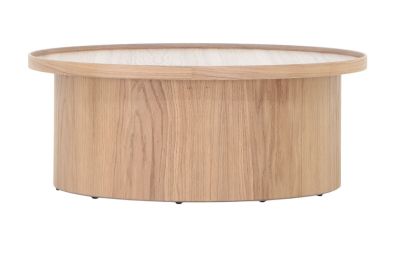 Mooda Rondo pyöreä sohvapöytä ø80 x K32 cm valkotammi