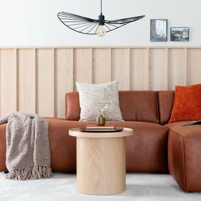 Mooda Rondo pyöreä sohvapöytä ø45 x K43 cm valkotammi