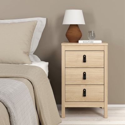 Tvilum Madrid kapea lipasto 3-laatikolla tammi