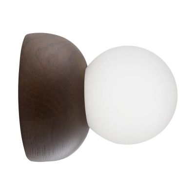 Globen Lighting Torrano seinävalaisin/kattolamppu 13 cm Ruskeaksi petsattu tammi