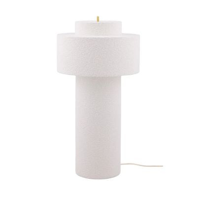 Globen Lighting Noah lattiavalaisin Valkoinen bouclé, Ø45x88 cm