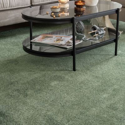 VM Carpet Hattara matto 200 cm pyöreä tummanvihreä, ilman kanttausta