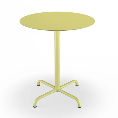 Houe, Pico Café table, Ø64 cm, 4 star base Mono Lemon zest