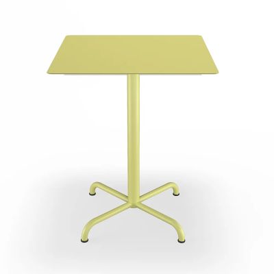 Houe, Pico Café table, 60x60 cm, 4 star base Mono Lemon zest