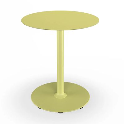 Houe, Pico Café table, Ø64 cm, round base Mono Lemon zest
