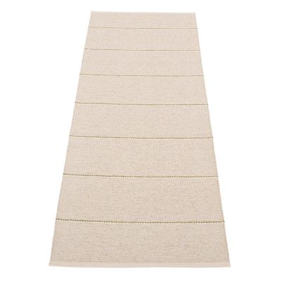 Pappelina, Lea matto Linen/Pine/Vanilla 70 x 225 cm