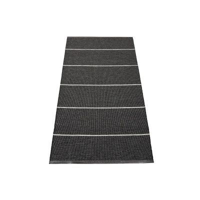 Pappelina, Lea matto Black/Misty Mint/Vanilla 70 x 150 cm