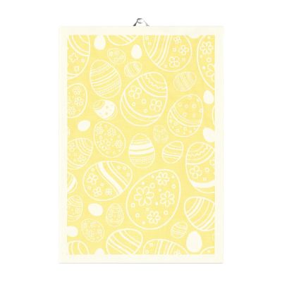 Ekelund Linneväveri Easter Egg keittiöpyyhe 35x50 cm Keltainen