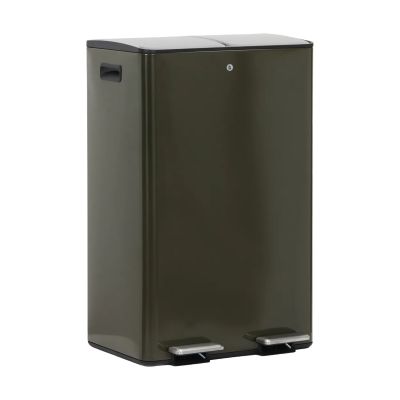 House Doctor Musta roskakori Syvä vihreä, 46×35,5×71 cm