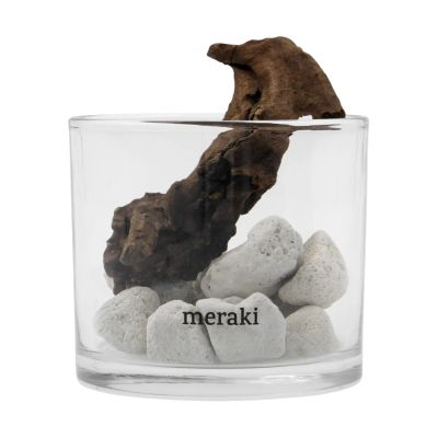 Meraki Meraki tuoksunlevitin laavakivi ja puu Valkoinen