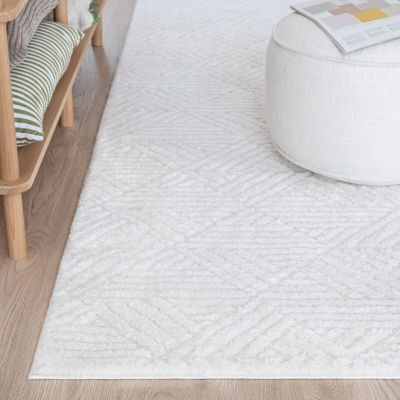 Mattokymppi Modena nukkamatto 230x330 cm valkoinen, asiakaspalautus