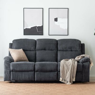 Veke Savu 3-istuttava mekanismisohva tummanharmaa enjoy 24, asiakaspalautus