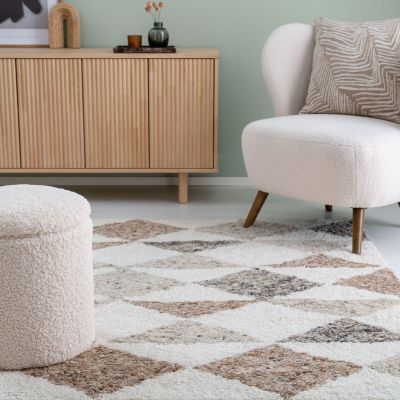 Mooda Siimes villamatto 200x290 cm valkoinen/beige, asiakaspalautus