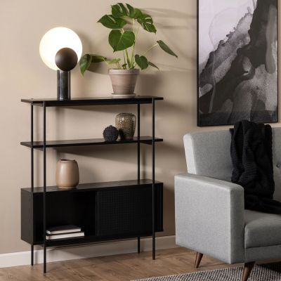 Ei brändiä Angus kirjahylly 94x27x114 cm musta