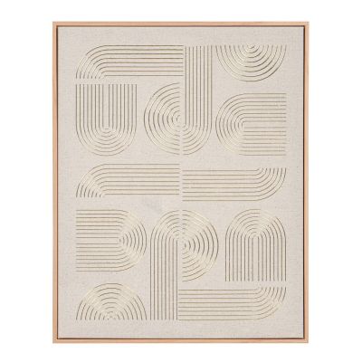 Mirrors and More M&M Norman II canvastaulu 40x50 cm hiekka/kulta