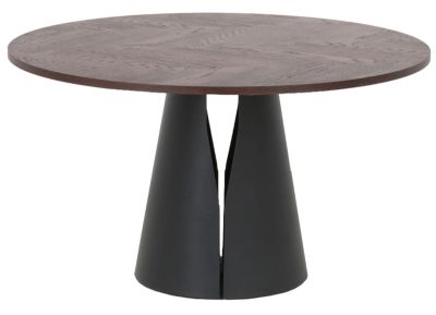 Mooda Cone pyöreä ruokapöytä Ø130 cm ruskea/musta, asiakaspalautus
