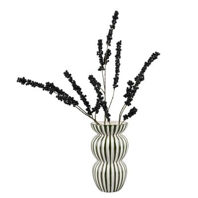 Mirrors and More M&M Zebra vaasi Ø16 vihreä/valkoinen