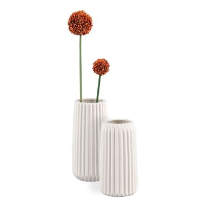 Mirrors and More M&M Ripple vaasi valkoinen 23 cm