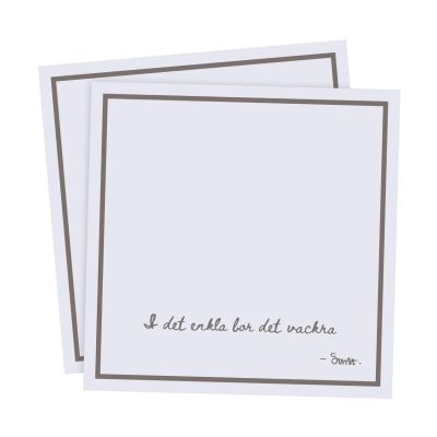 ERNST Ernst servetti sitaatilla I det enkla 20-pakkaus vaaleanharmaa