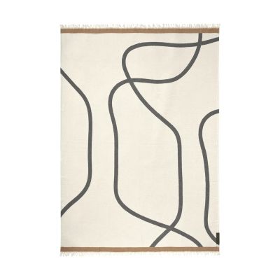 Mette Ditmer Shadow viltti Off-white-harmaa, 130x175 cm