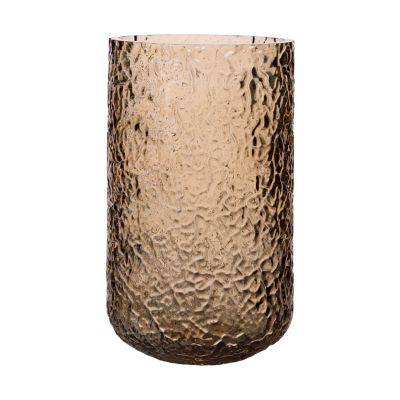 ERNST Ernst maljakko/kynttilälyhty kuvioitu Meripihka, Ø9x15 cm