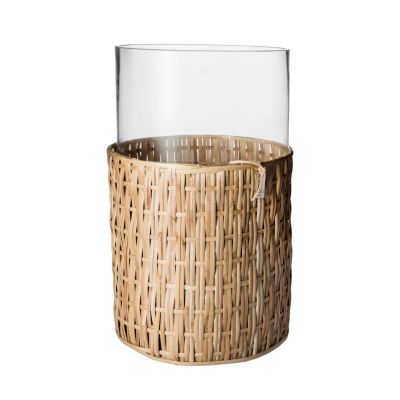 ERNST Ernst maljakko/tuikkulyhty korissa Luonnonvärinen, Ø18x30 cm