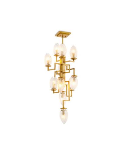 Eichholtz Persephone kattokruunu antiikkimessinki