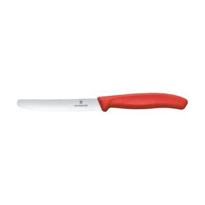 Victorinox Swiss Classic makkara-/tomaattiveitsi sahalaitainen 11 cm Punainen