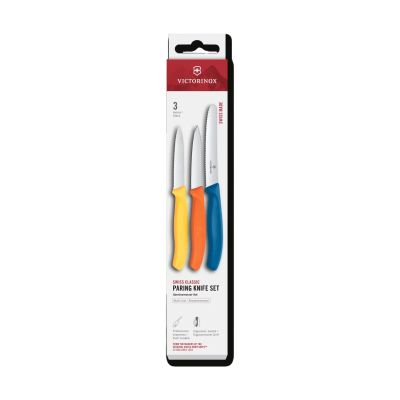 Victorinox Victorinox Swiss Classic kuorimaveitsisetti 3 osaa Keltaoranssisininen