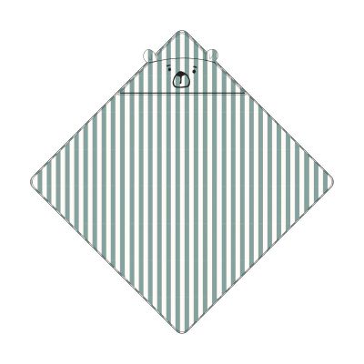 Liewood Albert huppupyyhe 70x70 cm Peppermint-creme de la creme