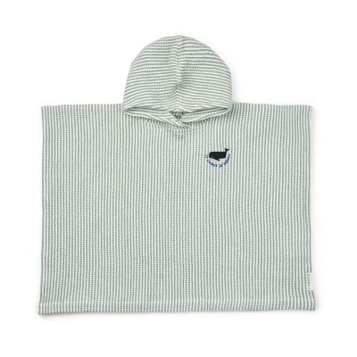 Liewood Paco kylpyponcho peppermint creme de la creme stripe 7–8 vuotta