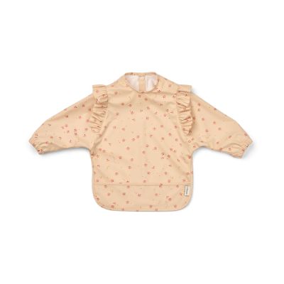 Liewood Merle röyhelö ruokalappu hihalla Mini Butterfly-apple blossom