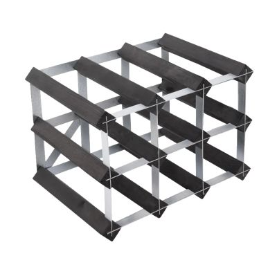 The Swedish Wine Rack Factory The Swedish Wine Rack Factory viiniteline koottuna 9 pulloa musta mänty