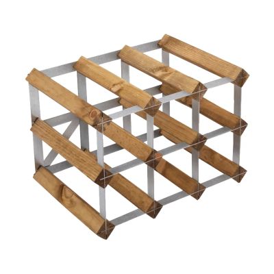 The Swedish Wine Rack Factory The Swedish Wine Rack Factory viiniteline koottuna 9 pulloa vaalea mänty