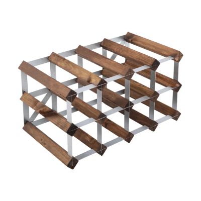 The Swedish Wine Rack Factory The Swedish Wine Rack Factory viiniteline koottuna 12 pulloa tumma mänty