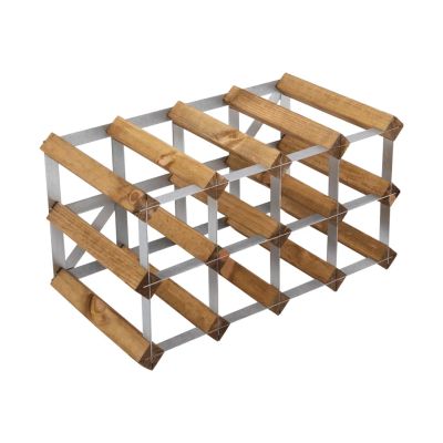 The Swedish Wine Rack Factory The Swedish Wine Rack Factory viiniteline koottuna 12 pulloa vaalea mänty