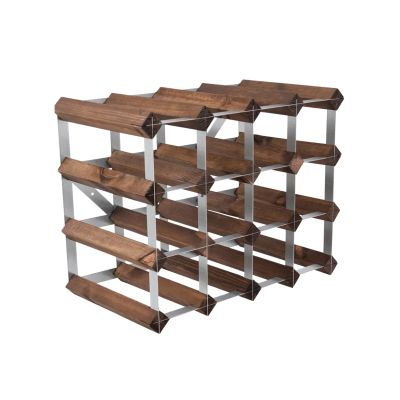 The Swedish Wine Rack Factory The Swedish Wine Rack Factory viiniteline koottuna 16 pulloa tumma mänty
