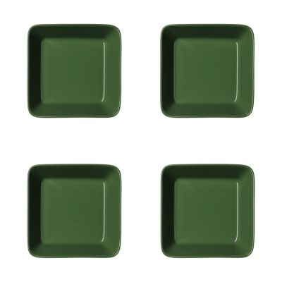 Iittala Teema neliskulmainen lautanen Metsänvihreä, 12x12 cm 4-pack