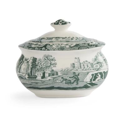Spode Heritage Green italialainen sokerikulho Vihreä, 0,25 l