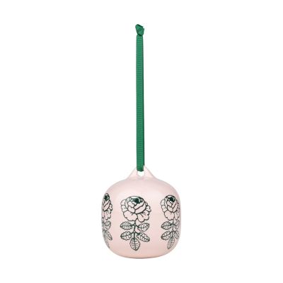 Marimekko Vihkiruusu lasipallo Rosa, 7×7 cm