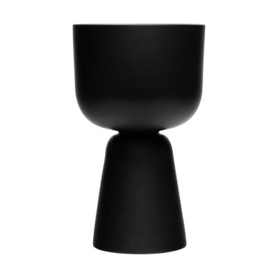Iittala Nappula ruukku Matta musta, 23×19 cm