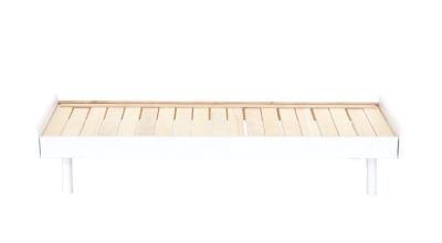 Veke Lyydia vuodesohvan runko suorilla jaloilla ilman käsinojia valkoinen, asiakaspal