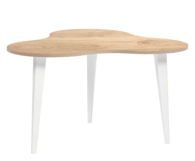 Hiipakka Luna sohvapöytä 85 cm hunajatammi/valkoinen