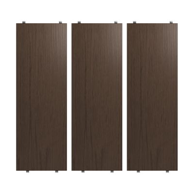 String String hyllylevy Tumma tammi, 58x20 cm, 3‑pakkaus