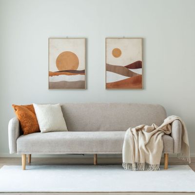 House Nordic Lisburn 3-istuttava vuodesohva hiekka, asiakaspalautus