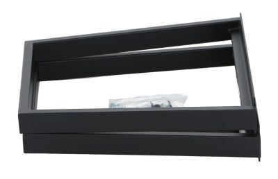 Veke Ruokapöydän kapenevat metallijalat musta, asiakaspalautus