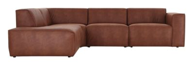 Veke Hali avokulmasohva vasen konjakinruskea Kentucky 9