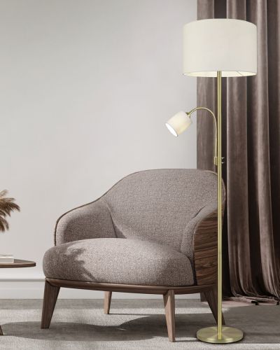 Trio Hotel lattiavalaisin E27+E14 mattamessinki